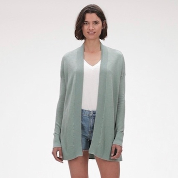 RED Gap Textured Longline Open-Front cardigan - Picture 7 of 7